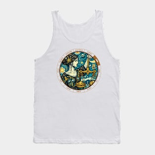 ZODIAC Libra - Astrological LIBRA - LIBRA - ZODIAC sign - Van Gogh style - 10 Tank Top